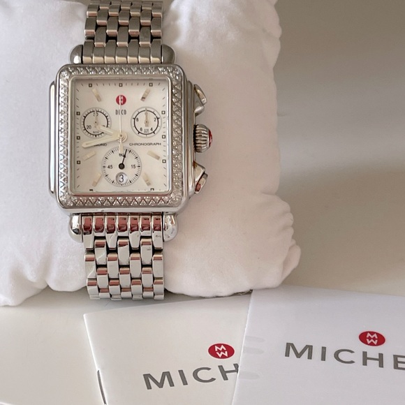 Michele Deco stainless Diamond watch - Picture 2 of 4